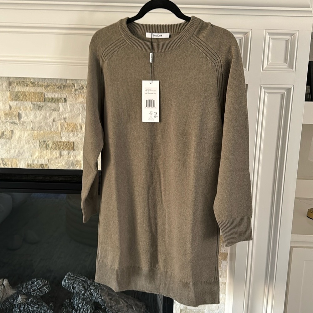 Thakoon Olive Long Sleeve Dress